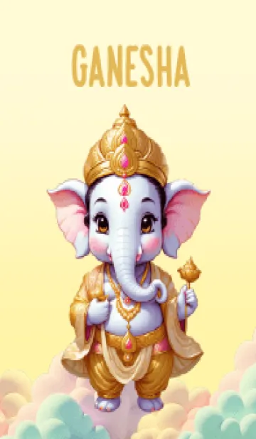 [LINE着せ替え] Gold Ganesha for rich Theme (JP)の画像1