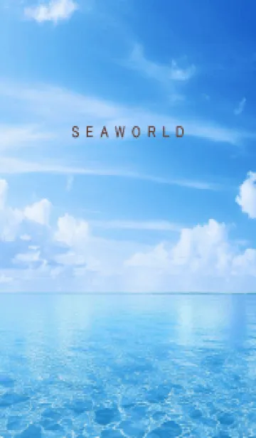 [LINE着せ替え] SEA WORLD-Clear Blue-40の画像1