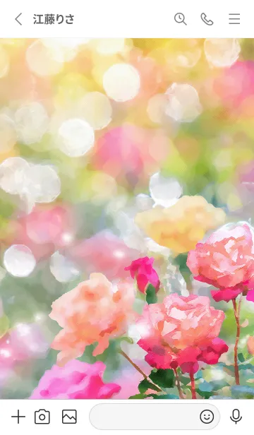 [LINE着せ替え] 薔薇(バラ)の花の着せかえ(R2869)の画像2