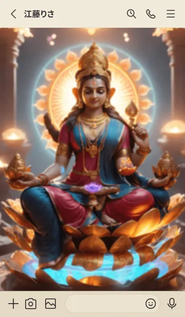 [LINE着せ替え] Lakshmi's Holy Blessing 13の画像2