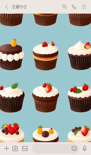 [LINE着せ替え] かわいい日 FhSATの画像2