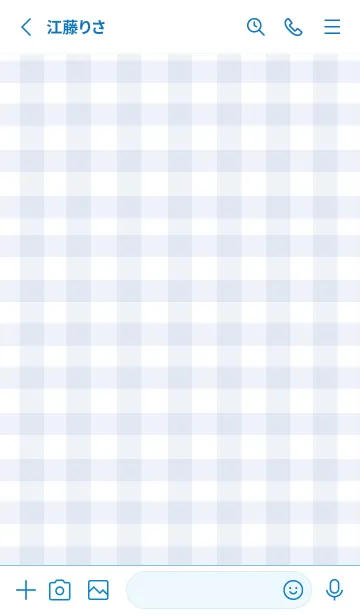 [LINE着せ替え] SIMPLE HEART =check sweetblue=の画像2