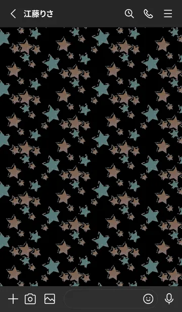 [LINE着せ替え] ポップスターズ 黒色の画像2