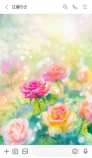 [LINE着せ替え] 薔薇(バラ)の花の着せかえ(R2877)の画像2