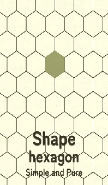 [LINE着せ替え] 六角形のきせかえ 柳茶の画像1