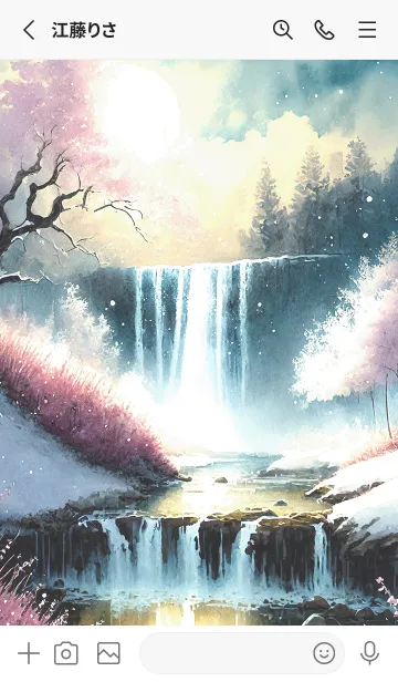 [LINE着せ替え] 優美な冬の風景の着せかえ(Winter-2807)の画像2