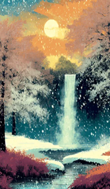 [LINE着せ替え] 優美な冬の風景の着せかえ(Winter-2809)の画像1