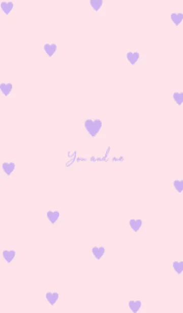 [LINE着せ替え] pattern_heart purplepinkの画像1