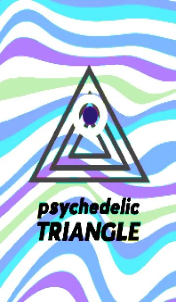 [LINE着せ替え] サイケデリック トライアングル 335の画像1