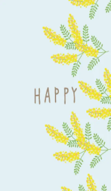 [LINE着せ替え] ミモザ 縦6の画像1