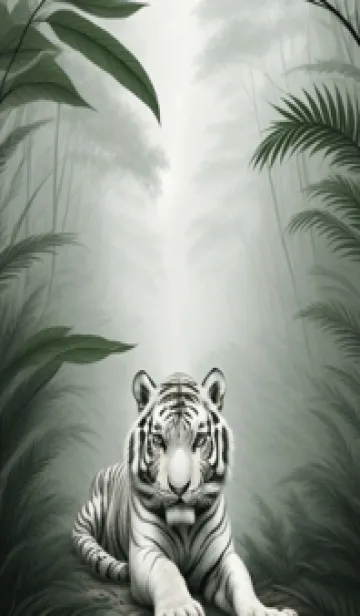 [LINE着せ替え] 森林のトラ c70pの画像1