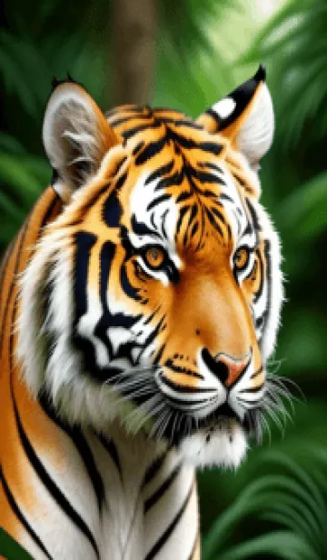 [LINE着せ替え] 森林のトラ f0Emの画像1