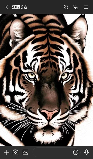 [LINE着せ替え] 森林のトラ 1F9pの画像2