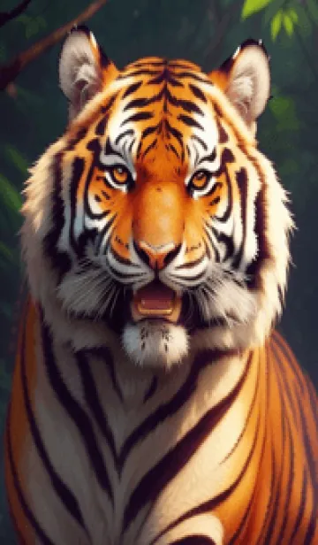 [LINE着せ替え] 森林のトラ 3Fcnの画像1