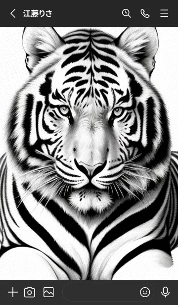 [LINE着せ替え] 森林のトラ gUl5の画像2