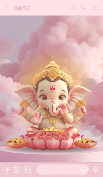 [LINE着せ替え] Ganesha, pay off debt, rich, rich(JP)の画像2