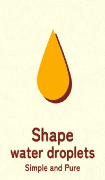 [LINE着せ替え] 水滴のきせかえ ディープサンフラワーの画像1