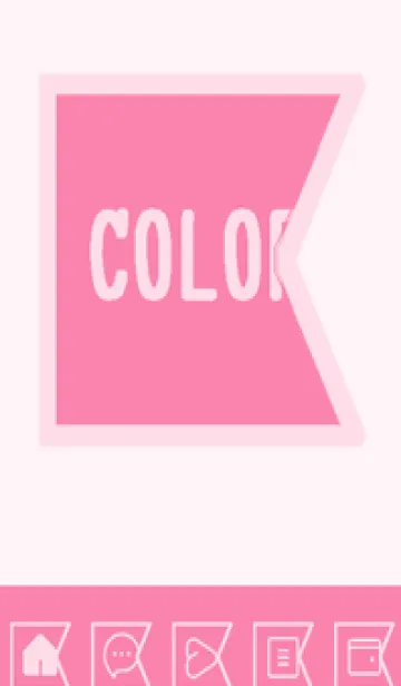 [LINE着せ替え] pink color O51の画像1