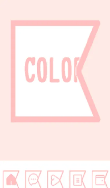 [LINE着せ替え] pink color O52の画像1