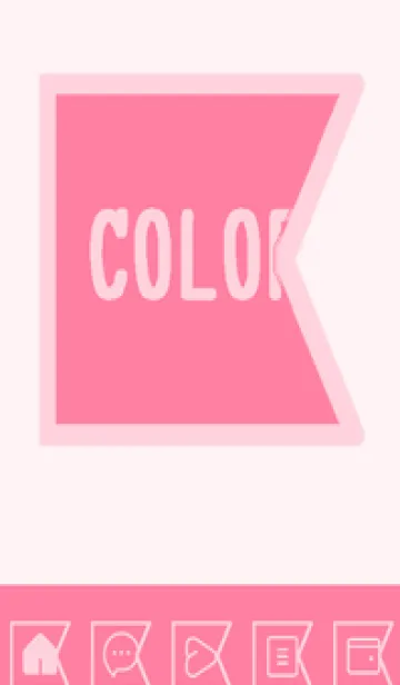 [LINE着せ替え] pink color O53の画像1