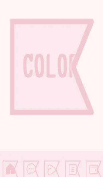 [LINE着せ替え] pink color O55の画像1