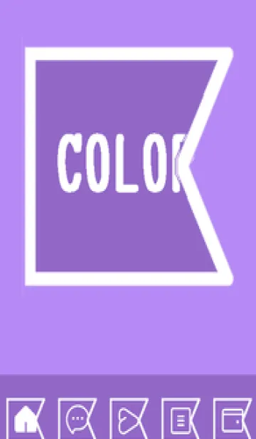 [LINE着せ替え] purple color O51の画像1
