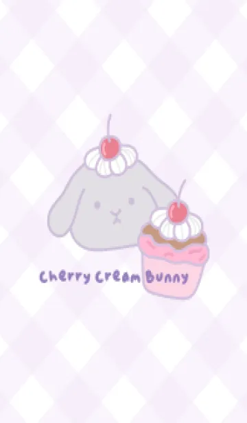 [LINE着せ替え] Cherry Cream Bunnyの画像1