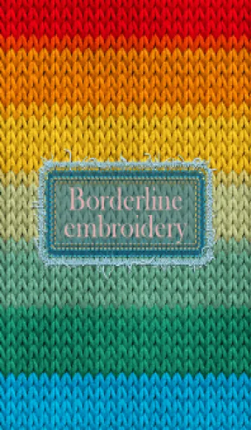 [LINE着せ替え] Borderline embroidery 71の画像1