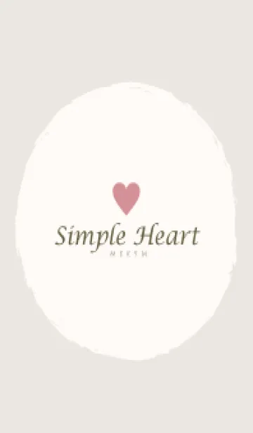 [LINE着せ替え] Simple Heart Dusky Beige-NATURAL 9の画像1