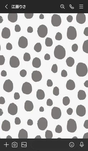 [LINE着せ替え] ダルメシアン柄 1の画像2