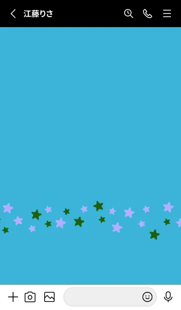 [LINE着せ替え] シンプル カラー スター 199の画像2