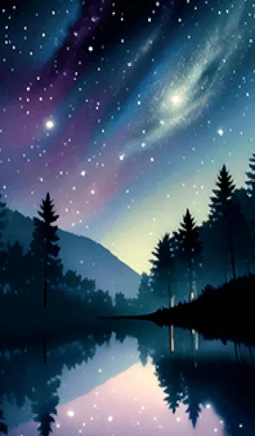 [LINE着せ替え] 穏やかな夜景の着せかえ/979の画像1