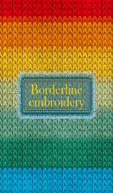 [LINE着せ替え] Borderline embroidery 73の画像1