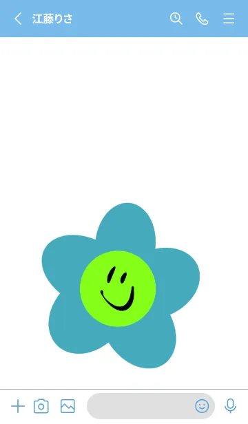 [LINE着せ替え] スマイル フラワー 2の画像2