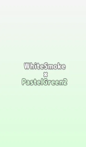 [LINE着せ替え] ホワイトスモーク★パステルグリーン2.TKCの画像1