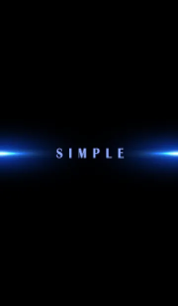 [LINE着せ替え] SIMPLE BLUE LIGHT-BLACK 10の画像1