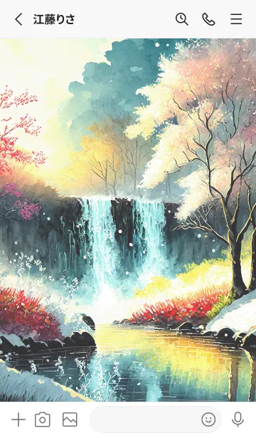 [LINE着せ替え] 優美な冬の風景の着せかえ(Winter-2819)の画像2