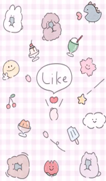 [LINE着せ替え] pinkpurple スマホ好き11_1の画像1
