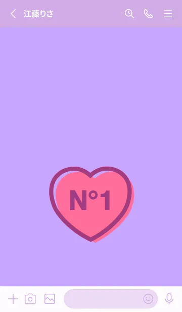 [LINE着せ替え] NO.1 ハート 21の画像2