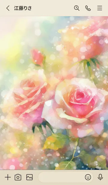 [LINE着せ替え] 薔薇(バラ)の花の着せかえ(R2911)の画像2