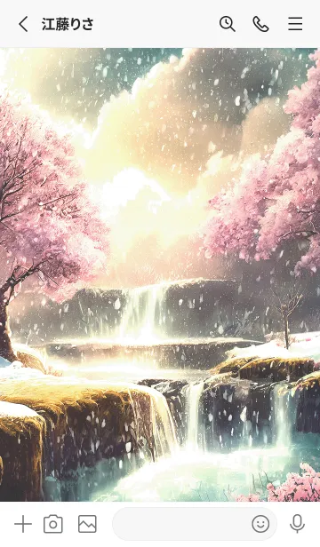 [LINE着せ替え] 優美な冬の風景の着せかえ(Winter-2839)の画像2