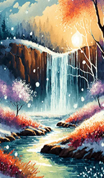 [LINE着せ替え] 優美な冬の風景の着せかえ(Winter-2837)の画像1