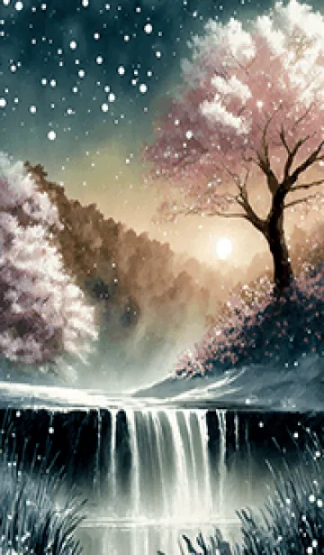 [LINE着せ替え] 優美な冬の風景の着せかえ(Winter-2836)の画像1