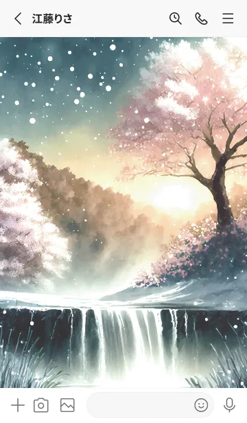 [LINE着せ替え] 優美な冬の風景の着せかえ(Winter-2836)の画像2