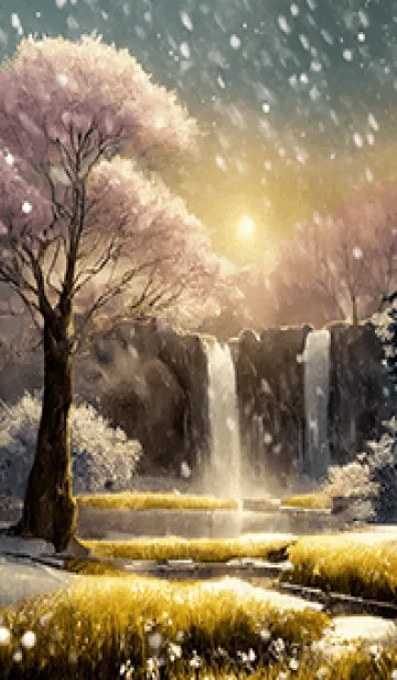 [LINE着せ替え] 優美な冬の風景の着せかえ(Winter-2841)の画像1