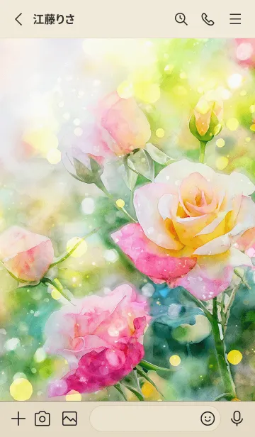 [LINE着せ替え] 薔薇(バラ)の花の着せかえ(R2921)の画像2