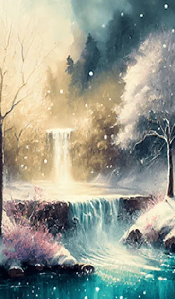 [LINE着せ替え] 優美な冬の風景の着せかえ(Winter-2844)の画像1