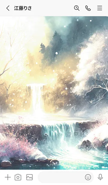 [LINE着せ替え] 優美な冬の風景の着せかえ(Winter-2844)の画像2