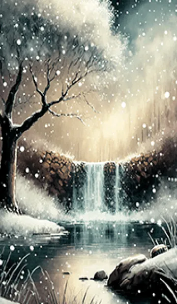 [LINE着せ替え] 優美な冬の風景の着せかえ(Winter-2845)の画像1