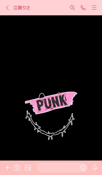 [LINE着せ替え] パンク スマイル 23の画像2